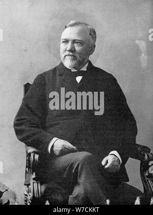 Andrew Carnegie (1835-1918), Scottish-American imprenditore e filantropo, 1870s. Artista: Matthew Brady Foto Stock