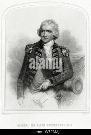 Ralph Abercromby (1734-1801), il soldato scozzese. Artista: H Robinson Foto Stock