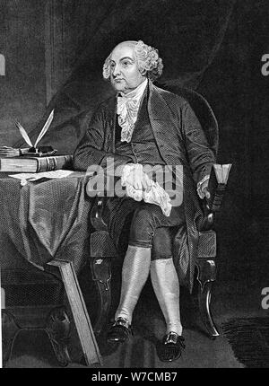 John Adams (1735-1826), secondo presidente degli Stati Uniti (1797-1801). Artista: sconosciuto Foto Stock