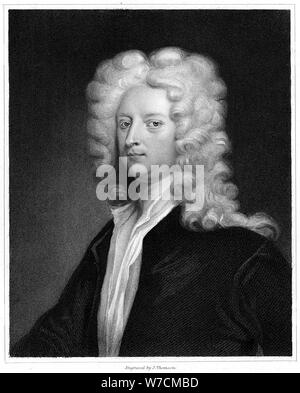 Joseph Addison (1672-1719), inglese saggista, poeta, drammaturgo e uomo politico, 1836. Artista: J Thomson Foto Stock