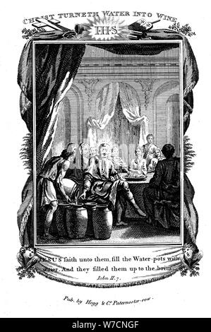 Le nozze di Cana, 1804. Artista: sconosciuto Foto Stock