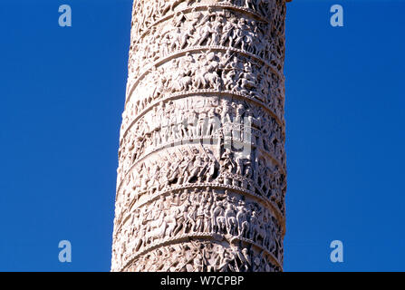 Colonna di Traiano, Roma, 106-113. Artista: sconosciuto Foto Stock