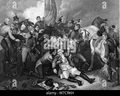 Battaglia di Aboukir Bay, Egitto, 21 marzo 1801. Artista: sconosciuto Foto Stock