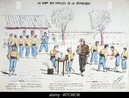 "Aux Camp des Pupilles de la Republique", 1871. Artista: Anon Foto Stock