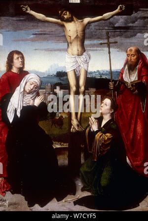 "Crocifissione", inizi del XVI secolo. Artista: Gerard David Foto Stock