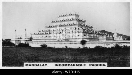 Pagoda incomparabile, Mandalay Birmania, c1925. Artista: sconosciuto Foto Stock