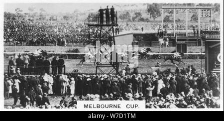 Melbourne Cup, Australia, 1928. Artista: sconosciuto Foto Stock