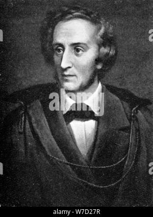 Felix Mendelssohn, (1809-1847), compositore tedesco 1909. Artista: sconosciuto Foto Stock