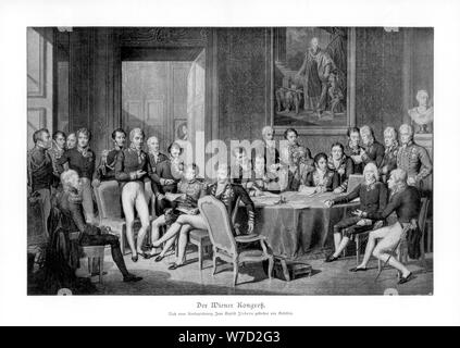 Il Congresso di Vienna, 1814-1815 (1900). Artista: sconosciuto Foto Stock