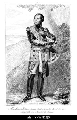 Etienne Jacques-Joseph-Alexandre MacDonald (1765-1840), duca di Taranto e il Maresciallo di Francia 1839.Artista: Francois Pigeot Foto Stock