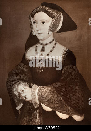 "Jane Seymour', 1536 (1902). Artista: Hans Holbein il Giovane Foto Stock