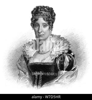 Maria Amalia delle Due Sicilie, consorte del re Louis-Philippe, 1830.Artista: Dean Foto Stock