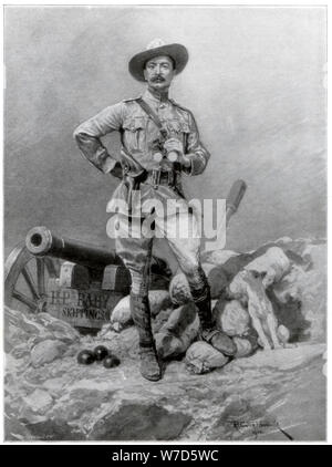 Il maggiore generale Robert Baden Powell (1857-1941), 1900.Artista: Richard Caton Sir Alfred Hitchcock II Foto Stock