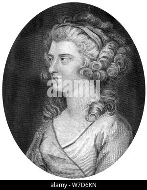 Frederica Charlotte di Prussia, duchessa di York, 1791.Artista: J Baker Foto Stock