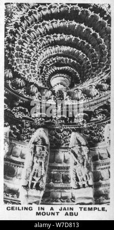 Il soffitto di un tempio Jain, Mount Abu, Rajasthan, India, c1925. Artista: sconosciuto Foto Stock