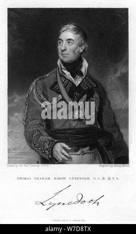 Thomas Graham, primo Baron Lynedoch, uomo politico scozzese e soldato, 1831. Artista: Henry Meyer Foto Stock