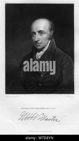 William Hyde Wollaston (1766-1828), fisiologo inglese, chimico e fisico, (1829).Artista: Thomson Foto Stock