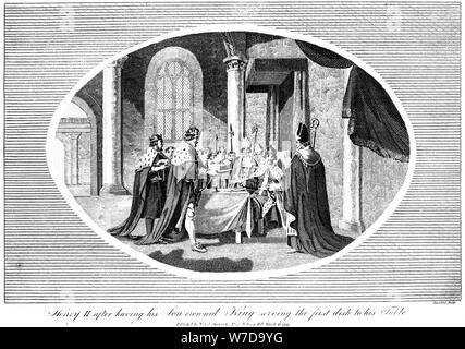 Il re Enrico II (1133-1189), 1793.Artista: Saunders Foto Stock