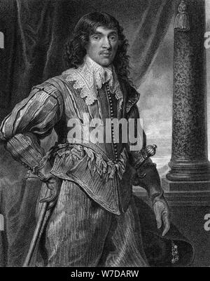 William Hamilton, secondo duca di Hamilton (1616-1651), 1825.Artista: W Freeman Foto Stock
