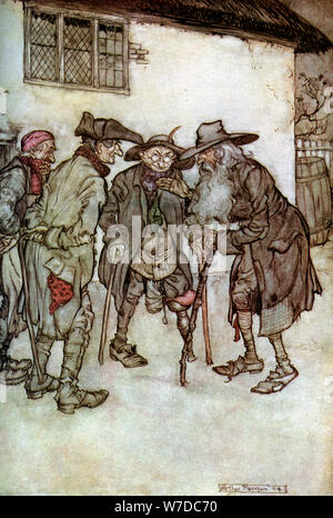 'Rip Van Winkle', 1923.Artista: Arthur Rackham Foto Stock