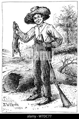 "Huckleberry Finn', 1884, (1923).Artista: Chatto & Windus Foto Stock