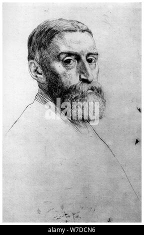 'Sir E Poynter', c1860-1910 (1924)artista Alphonse Legros Foto Stock