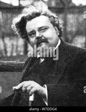 G.K. Chesterton (1874-1936), scrittore inglese, nei primi anni del XX secolo. Artista: sconosciuto Foto Stock