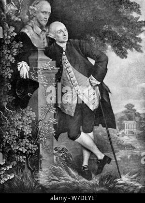 David Garrick (1717-1779), attore inglese, drammaturgo, teatro manager e produttore, 1905. Artista: sconosciuto Foto Stock