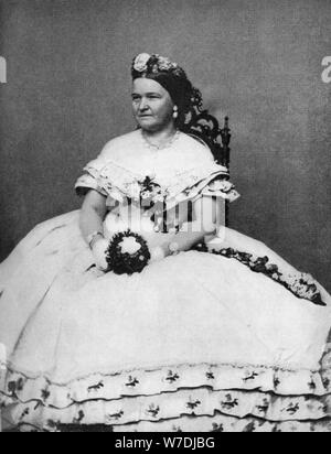 Mary Todd Lincoln, moglie del presidente Abraham Lincoln, c1860s, (1908). Artista: sconosciuto Foto Stock