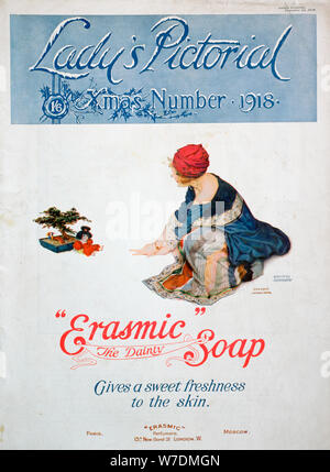 Annuncio per 'Erasmic' sapone, 1918. Artista: sconosciuto Foto Stock