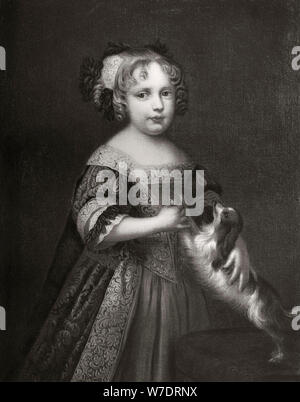 Princess (successiva) Queen Anne, c1670-1675 (1906). Artista: sconosciuto Foto Stock