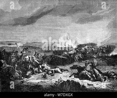 Battaglia di Champaubert, Francia, 10 febbraio 1814 (1882-1884).Artista: Duvivier Foto Stock