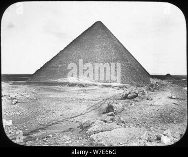 La Grande Piramide di Khufu (Cheope), Giza, Egitto, c1890. Artista: Newton & Co Foto Stock