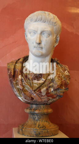 Ritratto dell'imperatore Tiberio, primo quarto del I secolo. Artista: sconosciuto Foto Stock