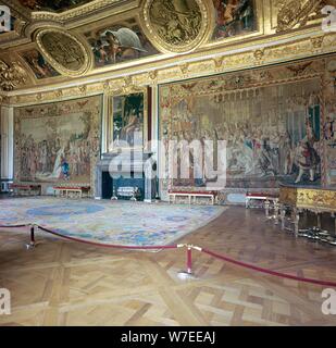 Salon de Mars presso il Palazzo di Versailles e il XVII secolo. Artista: sconosciuto Foto Stock