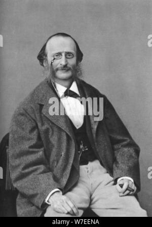 Jacques Offenbach (1819-1880), tedesco-nato il compositore francese, violoncellista e impresario del Creatore romantico: Nadar. Foto Stock