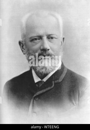 Pyotr Ilyich Tchaikovsky (1840 - 1893), il compositore russo. Artista: Charles Reutlinger Foto Stock