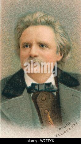 Edvard Hagerup Grieg (1843-1907), compositore norvegese e il pianista, 1911. Artista: Elliott & Fry Foto Stock