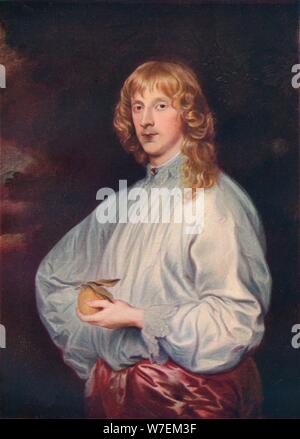 'James Stuart, duca di Richmond e Lennox con i suoi attributi', 1634. Artista: Anthony van Dyck. Foto Stock