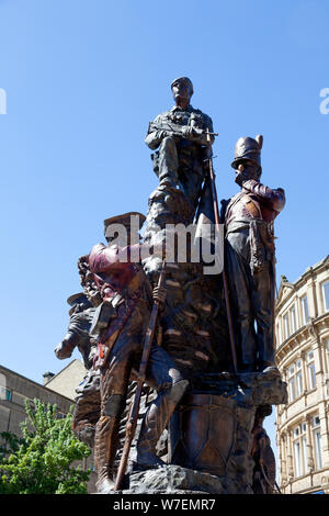 Il Duca di Wellington il reggimento Memorial Sculpture, Halifax, West Yorkshire Foto Stock