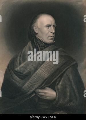Allan Cunningham (1784-1842), poeta Scozzese e autore, 1840. Artista: J Thomson. Foto Stock