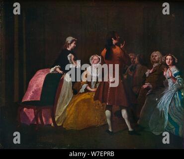 "La famiglia Harlowe, da Samuel Richardson Clarissa dell', C1745. Artista: Joseph Highmore. Foto Stock