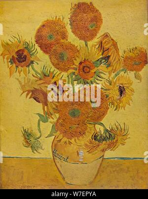 'Sunflowers', 1888 (1935). Artista: Vincent van Gogh. Foto Stock