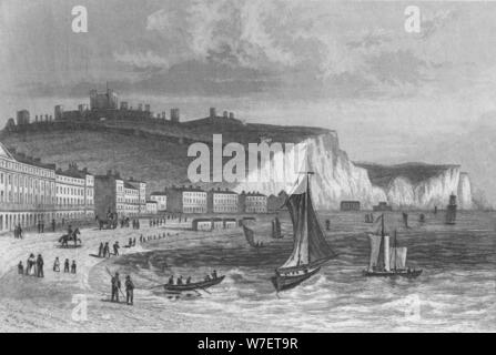 "Over, dalla spiaggia, Kent", 1846. Artista: Henry Winsor Bond. Foto Stock