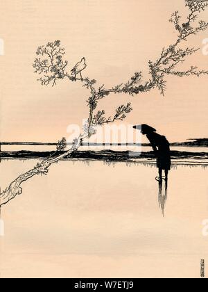 'L'usignolo", 1897. Artista: W Heath Robinson. Foto Stock