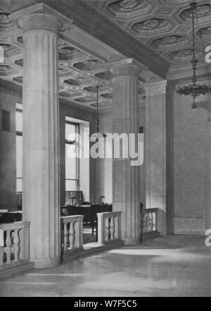 Dettaglio di ufficiali" lo spazio - Ramo di Uptown Edificio, National City Bank, New York, 1922. Artista: sconosciuto. Foto Stock