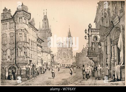 "Praga', C1820 (1915). Artista: Samuel Prout. Foto Stock