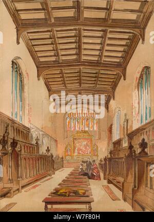 'St. John's College Chapel, Cambridge', c1845, (1864). Artista: sconosciuto. Foto Stock