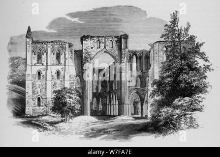 "Coro, dal Nord', Rievaulx Abbey, c1880, (1897). Artista: Alexander Francesco Lydon. Foto Stock