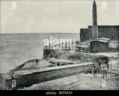 'L'ago menzogna come cadde in Alessandria", 1877, (1910). Artista: sconosciuto. Foto Stock